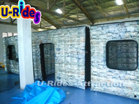 Harga pabrik disesuaikan desain unik paintball bunker dinding paintball arena untuk permainan