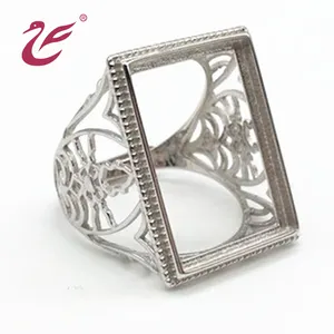 Trending Wholesale 925 silver ring settings without stones At An Affordable  Price 