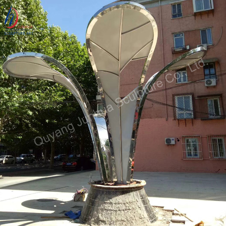 Большая наружная садовая металлическая скульптура для бадминтона из нержавеющей стали