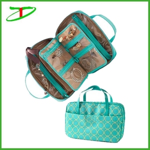 Nuevo modelo bolsas 2015 avon mano organizadores del maquillaje weekender bolso cosmético, joyería del rodillo del recorrido - Product Image 2