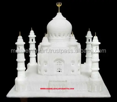 Indischer Hersteller und Exporteur von hochwertigen indischen Taj Mahal-Denkmälern aus weißem Marmor für die Inneneinrichtung