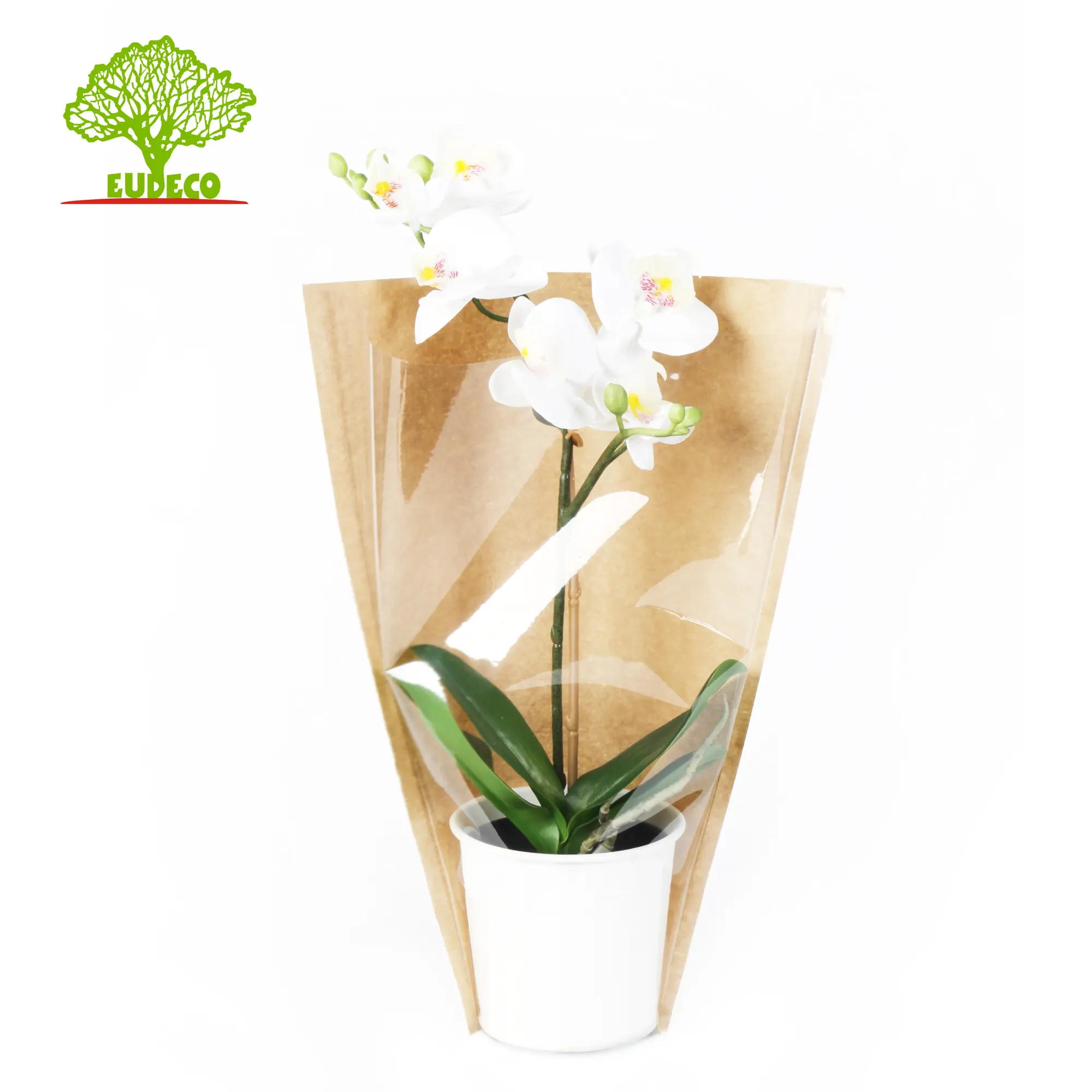 Plastic Fabric Packaging Bags for Plants Paper Flower Package Flower Packing Agriculture Disposable Pot Cover Spout Top Accept