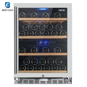 CICO double zone compresseur refroidisseur de <span class=keywords><strong>vin</strong></span> ventilateur de température électronique refroidissement système de serveur de <span class=keywords><strong>vin</strong></span> cadre de porte en acier inoxydable sans couture - Product Image 2