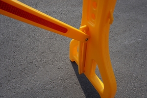 Reflexivo <span class=keywords><strong>calle</strong></span> ampliable plástico amarillo barreras para el Control de multitudes - Product Image 5