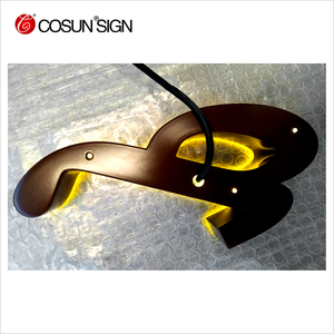 Diseño libre! Personalizado! Completo iluminado acrílico LED <span class=keywords><strong>shop</strong></span> logo Sign-3D impermeable efecto de publicidad señalización - Product Image 5