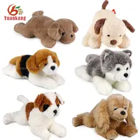 En iyi yapılmış yumuşak oyuncaklar köpek özel 25cm köpek bebek dolması hayvan peluş oyuncak