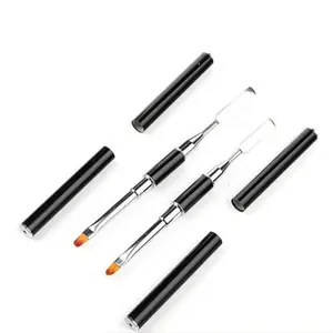 SZ097 caneta de extensão de pontas de unha em acrílico, pincel de poli gel para unhas, caneta de cabeça dupla, novidade