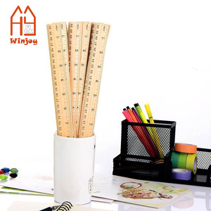 Atacado e Personalizado Régua De Madeira Ecológica Ferramenta De Medição Para A Escola, Escritório Em Massa 12 Polegada/30cm Régua De Ensino De Madeira Natural - Product Image 2