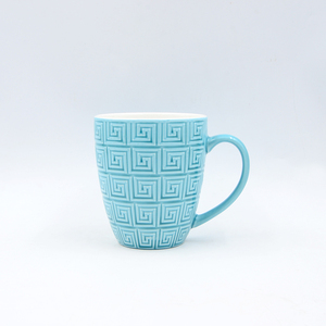 צבע מזוגג קרמיקה ספל עם שפת electroplated - Product Image 6