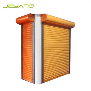 Automatic aluminum exterior vertical louvers window rolling shutter