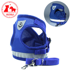 Reflective Pet Dog <strong>Cat</strong> <strong>Harness</strong> for Dog and Leash Set Nylon Mesh Kitten Puppy Dogs Vest <strong>Harness</strong> Leads Pet Clothes - Product Image 1
