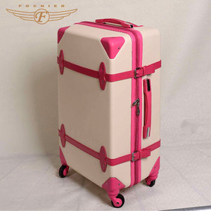 ทำในประเทศจีนabsรถเข็นกระเป๋าวินเทจกระเป๋าเดินทางสำหรับผู้หญิง - Product Image 4