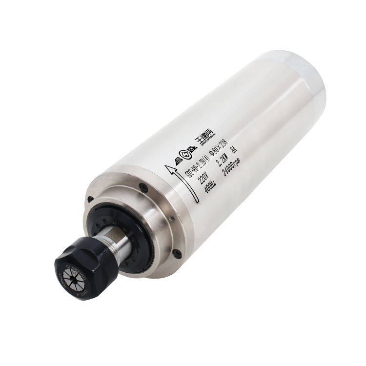 Высокоточный шпиндель двигателя шпинделя 2,2 кВт с водяным охлаждением с 4 подшипниками