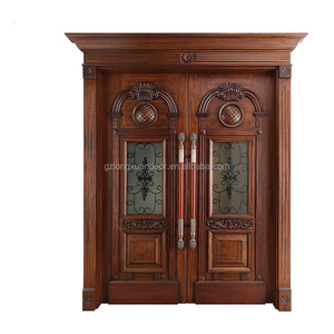 <span class=keywords><strong>Porta</strong></span> <span class=keywords><strong>a</strong></span> <span class=keywords><strong>Battente</strong></span> Moderna di Lusso con Design in Legno e Vetro per Interni di Hotel, Superficie Rifinita, <span class=keywords><strong>Porta</strong></span> Doppia Nera Personalizzata - Product Image 2