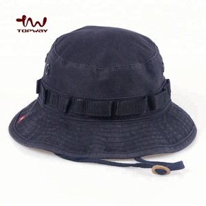 Baumwolle verstellbarer Eimer Hut mit Schnur Großhandel Blank Schwarz <span class=keywords><strong>Custom</strong></span> Logo Mode Baumwolle <span class=keywords><strong>Plain</strong></span> OEM/ODM Design Adult Size - Product Image 1