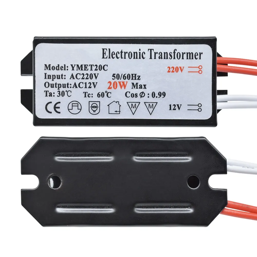 220V to 12V 50W LED Electronic Transformer LED Driver Power Supply for Low-Voltage LED Electronic Converter Voltage Transformer