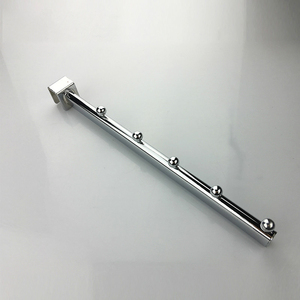 Tùy chỉnh hiển thị phụ kiện hình chữ nhật Ống nghiêng kim loại faceout móc áo cho cửa hàng quần áo - Product Image 6