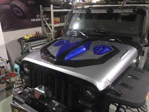 Cubierta de capó de coche <span class=keywords><strong>COBRA</strong></span>, para Jeep Wrangler JK <span class=keywords><strong>2007</strong></span> +, piezas de capó de motor, todoterreno - Product Image 4