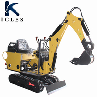0.8 ton mini paletli hidrolik ekskavatör küçük kazıcı makine