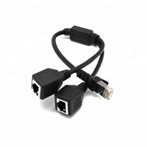 RJ45 <span class=keywords><strong>cavo</strong></span> adattatore Splitter di rete RJ45 1 maschio a 2 femmina - Product Image 2
