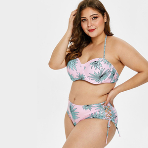 Nouvelle arrivée Maillot de bain deux pièces sexy pour femme grande taille avec culotte taille haute - Product Image 4