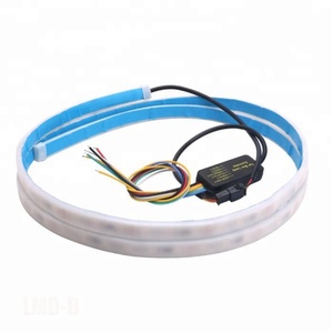 Rgb coulant Flexible LED bande Drl coffre arrière porte arrière lumière frein clignotant avertissement inverse Flash pour voitures 12v - Product Image 2
