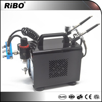 Vente haute pression noir housse de mini compresseur d'air pas cher prix double aérographe kit