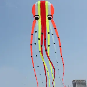 Weifang enorme kite inflável colorido 8-23m, polvo potência