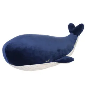 Plush Animals Custom Blue Whale Plush Stuffed Toy Plush Sea Animal For Baby