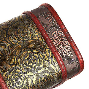 Scatola <span class=keywords><strong>Portagioie</strong></span> Artigianale <span class=keywords><strong>in</strong></span> <span class=keywords><strong>Legno</strong></span> Mini Portatile all'Ingrosso Cofanetto Stile Pirata Bauletto del Tesoro Vintage Decorativo - Product Image 4