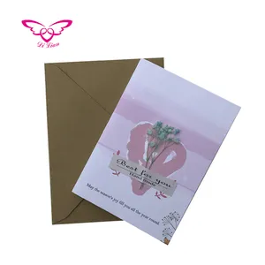6 видов конструкций, 36 шт/партия Упаковка Творческий сухие цветы поздравительная открытка ручной работы Элегантные Красивые сушенный цветочный поздравительная открытка