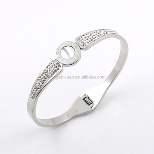 Bijoux pour fille de chine, prix d'usine, acier inoxydable, or Rose, argent, manchette, Bracelet - Product Image 4
