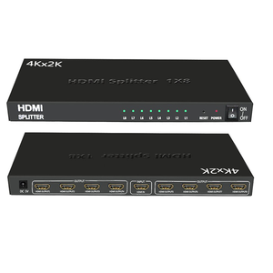 <span class=keywords><strong>1x8</strong></span> <span class=keywords><strong>HDMI</strong></span> <span class=keywords><strong>Splitter</strong></span> พร้อม Full HD 4K/2K และความละเอียด3D - Product Image 2