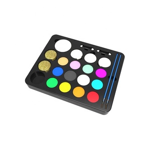 Palette de <span class=keywords><strong>peinture</strong></span> corporelle en pvc, fournitures de <span class=keywords><strong>peinture</strong></span> facial <span class=keywords><strong>bio</strong></span> Non toxique à base d'eau, ensemble de dessins pour enfants - Product Image 5