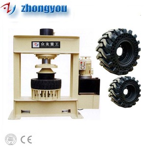 Petite presse hydraulique pour pneus pleins de véhicules lourds d'ingénierie - Product Image 3
