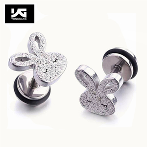 Bijoux de mode Enfants Mignon Boucle D'oreille Cool Lapin Oreille Piercing Bijoux pour Boucles D'oreilles enfant - Product Image 2