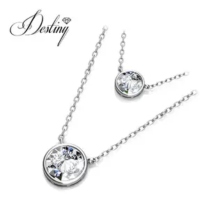 Premium Austrian Crystal Jewelry Sterling Silver / Brass Pendant Fashion Pendant Destiny Jewellery