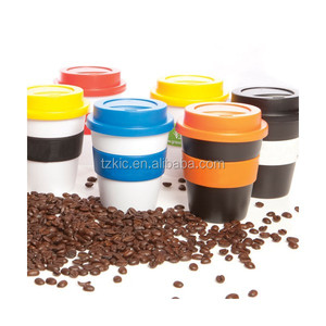 12Oz Ecoถ้วยกาแฟพร้อมฝาปิดสกรูสีเทา - Product Image 2