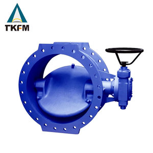 Bánh Vít Thủ Công Cỡ Lớn TKFM Van Bướm Mặt Bích Bằng Thép Đúc Cứng - Product Image 5