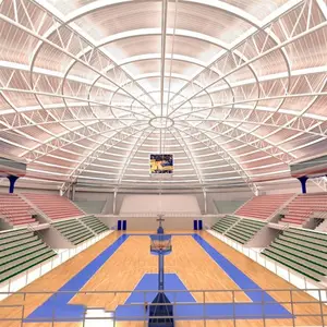 Biaya Konstruksi Lapangan Basket Bangunan Struktur Rangka Besi