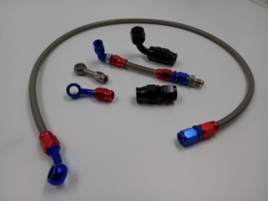 Tuyau <span class=keywords><strong>de</strong></span> <span class=keywords><strong>frein</strong></span> à air en ptfe tressé en acier inoxydable, pour voiture - Product Image 5