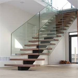 Customize Modern Marble Step Straight Staircase / Ladder / Stairs