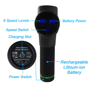 Profundo de percusión de la vibración <span class=keywords><strong>muscular</strong></span> relajarse deportes masajeador arma con la batería de litio - Product Image 4