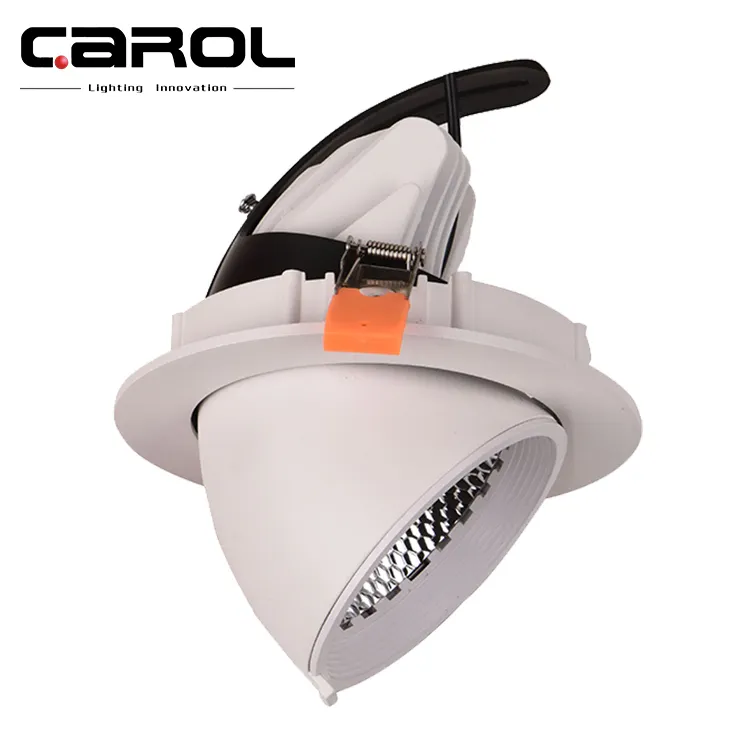 Faisceau étroit triac chaud dim 30w 32w 40w 145mm découpé réglable a mené la lumière vers le bas cardan mr16 réglable anti-éblouissant downlight