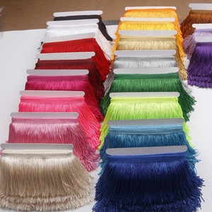 Bán buôn Nhà máy cung cấp 15cm Polyester <span class=keywords><strong>TRIM</strong></span> tua rìa cho Ăn mặc - Product Image 2