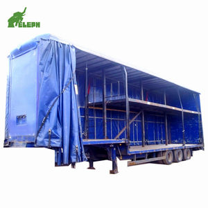 Semirremolque de Lona de 3 <span class=keywords><strong>Ejes</strong></span> y 40 Pies <span class=keywords><strong>para</strong></span> Transporte de Carga, <span class=keywords><strong>Precio</strong></span> de Fábrica - Product Image 5