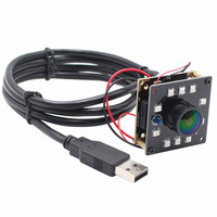 ELP 2 megapiksel Full HD 1080P yüksek hızlı gece görüş UVC CMOS kızılötesi led USB kamera modülü linux ubuntu, ahududu Pi