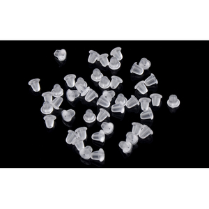 Chanfar 500pcs/bag Silicone <strong>Rubber</strong> <strong>Earrings</strong> Safety <strong>Backs</strong> for Fish Hook <strong>Earrings</strong> - Product Image 2