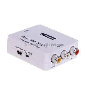 Mini Bi-Directional TV Format System Converter PAL/NTSC/SECAM to PAL/NTSC Video Color Display 1-Year Warranty