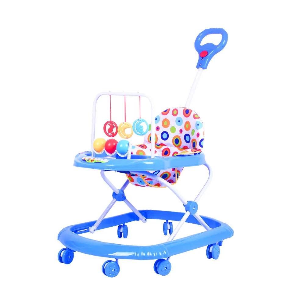 Hot sale cute foldable activity walker for baby with light and music